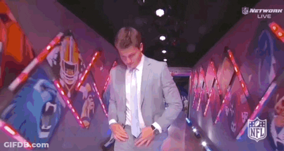 Drake Maye Walking Backstage At 2024 NFL Draft GIF