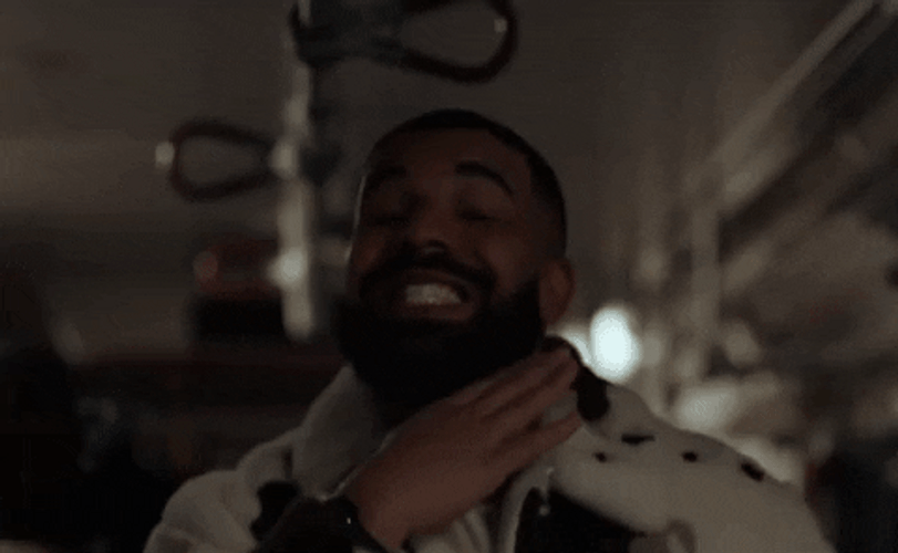 Drake Neck Slash Sign GIF