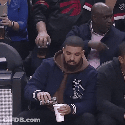Drake Panics After Getting Caught On Camera GIF
