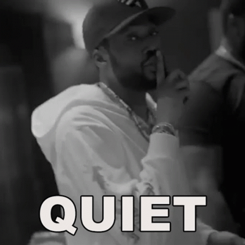Drake Saying Quiet GIF