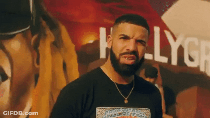 Drake Smiling Grills GIF