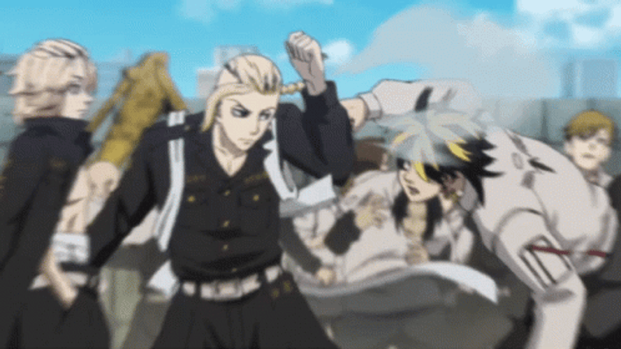 Draken Tokyo Revengers Block Valhalla Fight GIF