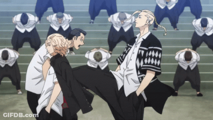 Draken Tokyo Revengers Kick Vs Kiyomasa GIF