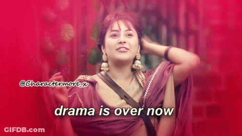 Drama Is Over Now GIF