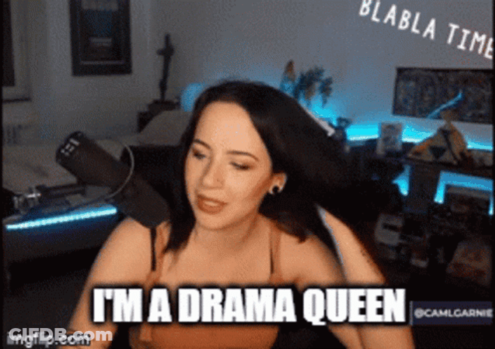 Drama Queen Flipping Hair GIF
