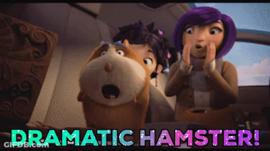 Dramatic Hamster Passing Out Meme GIF