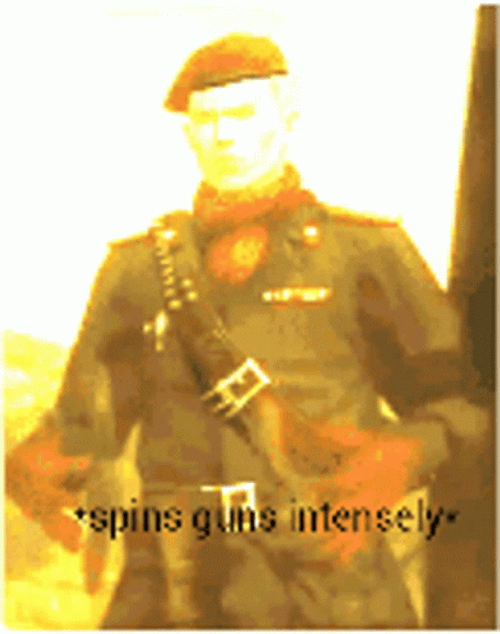Draw And Spins Gun Intensely GIF