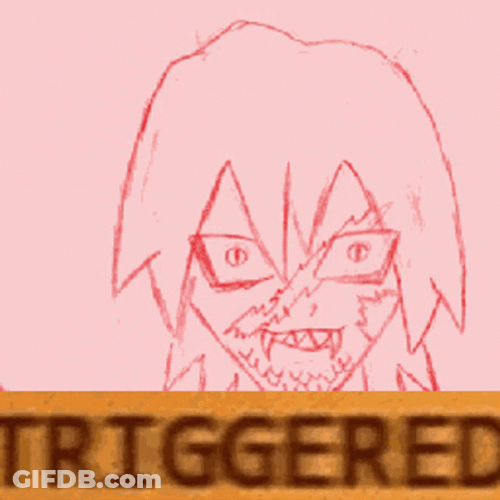 Drawing Art Shaking Triggered Meme GIF