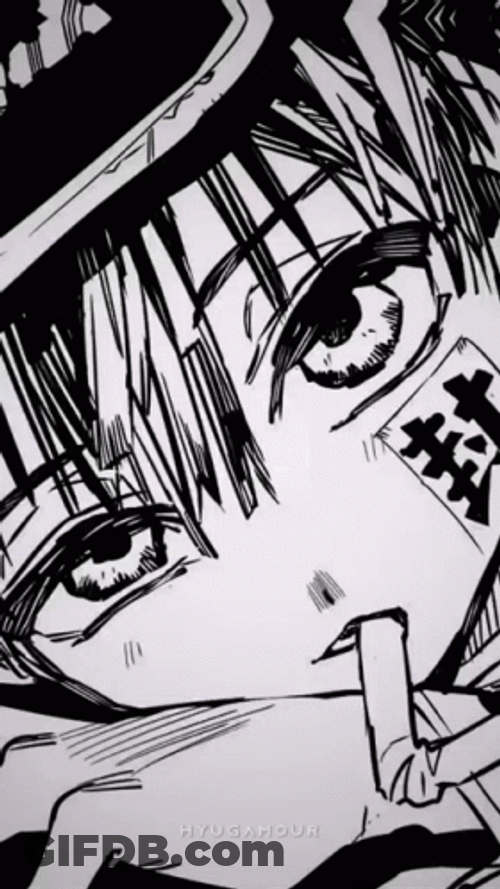 Drawing Hanako Kun GIF
