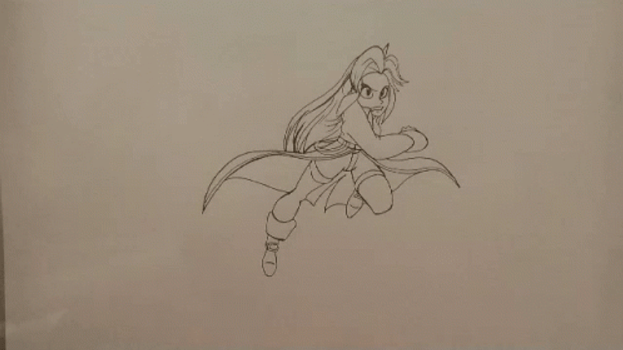 Drawing Line Art Sprint GIF