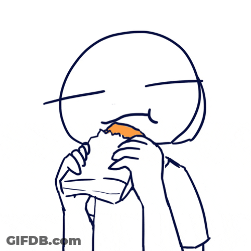 Drawing Men Eat Potato GIF