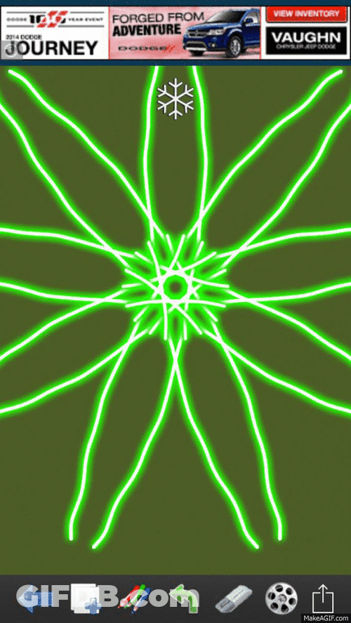 Drawing Neon Mandala Art GIF