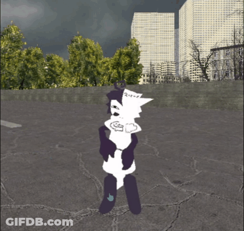 Drawing Of A Cat Saying Ruff GIF