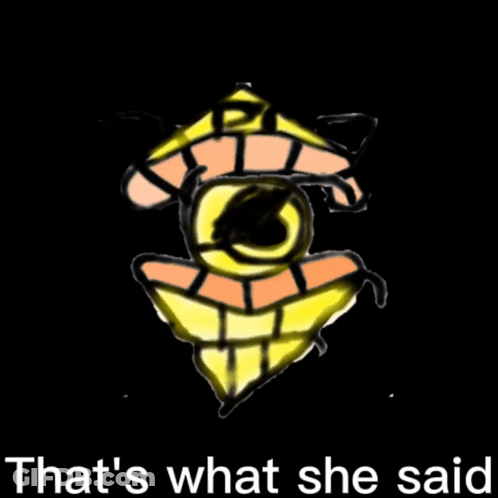 Drawing Of A Face Saying That's What She Said GIF