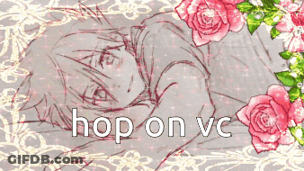 Drawing Of Boy With Text Hop On VC GIF