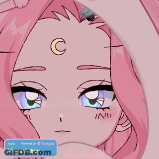 Drawing Of Girl With Question Marks On Forehead GIF
