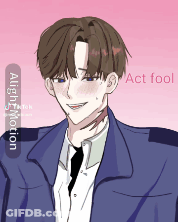 Drawing Of Man With Words Act Fool GIF