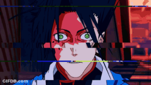 Drawing Of Person With Green Eyes GIF