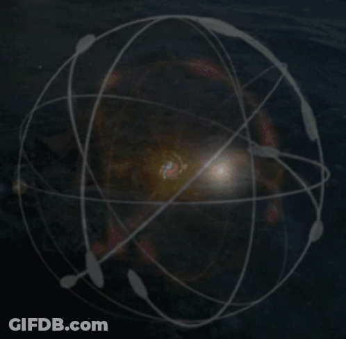 Drawing Of Planet With Orbits GIF