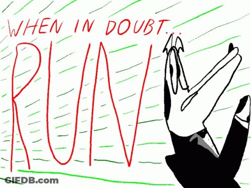 Drawing Person Saying When In Doubt Ruin GIF