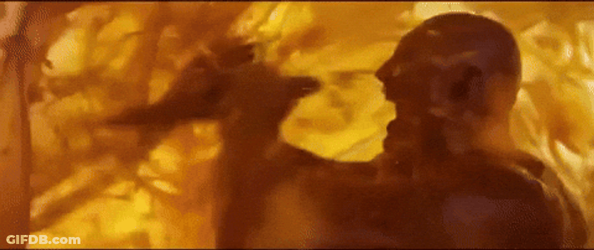 Drax The Destroyer Stabbing Scene GIF