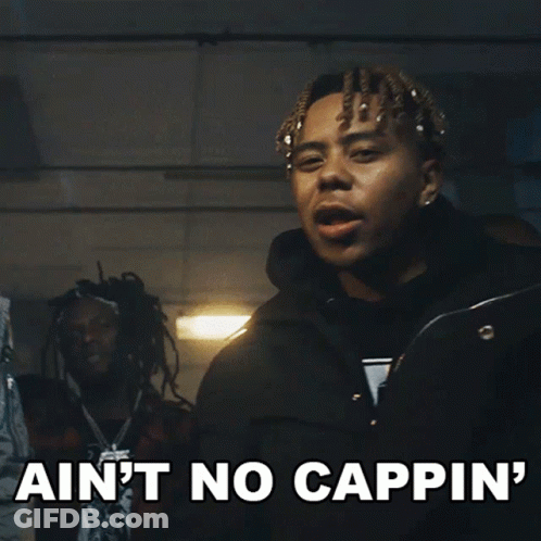 Dreadlocked Man Holding Gun Says Ain't No Cappin GIF