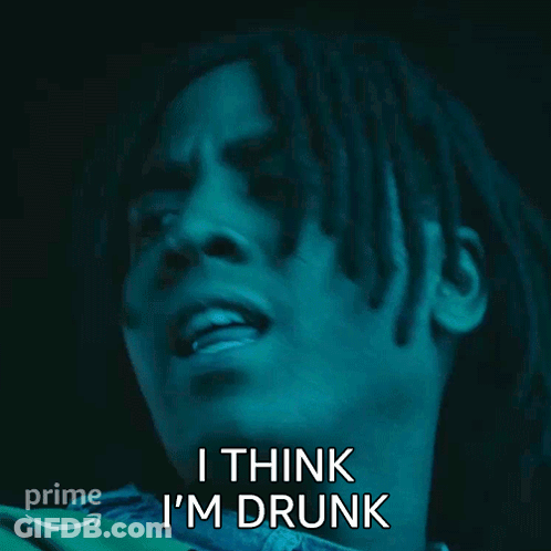 Dreadlocked Man Says I Think I'm Drunk GIF
