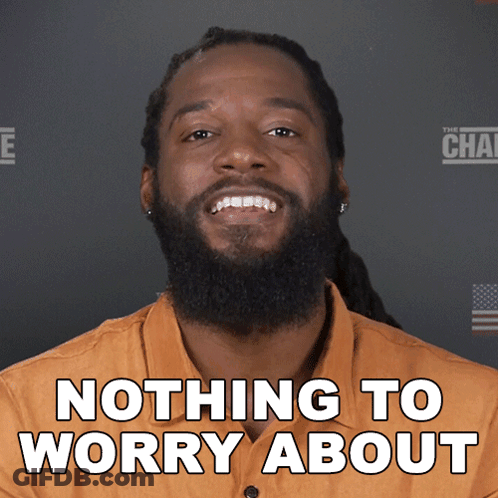 Dreadlocked Man Smiling Nothing To Worry About GIF