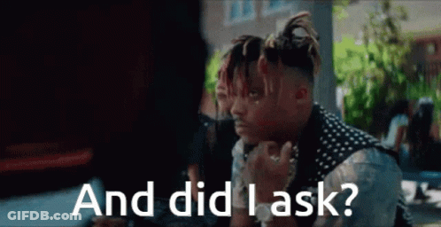 Dreadlocked Man Talking Woman And Did I Ask GIF