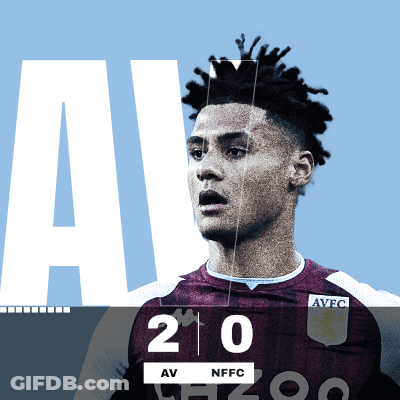 Dreadlocked Soccer Player In AVFC Jersey GIF