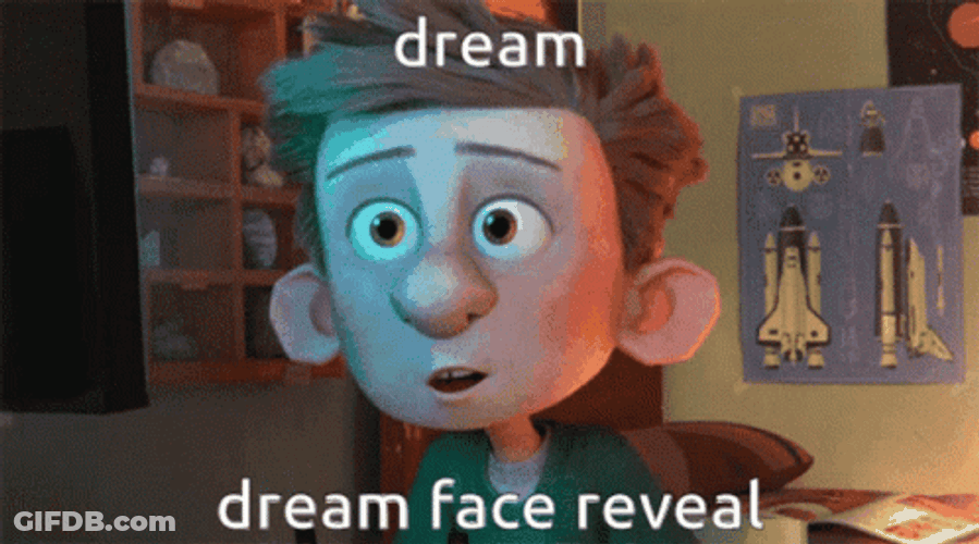 Dream Face Reveal Ron's Gone Wrong GIF