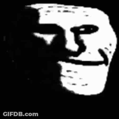 Dream Face Reveal Scary Troll Face GIF