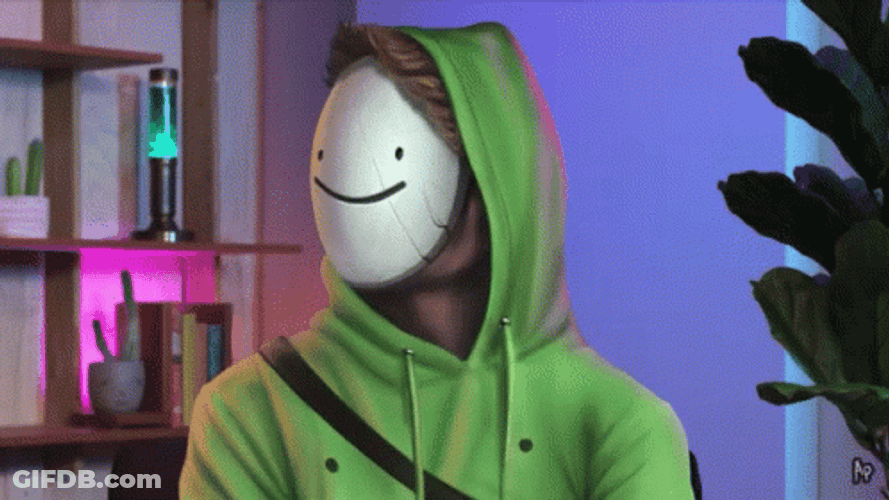 Dream Face Reveal Smiley Mask GIF