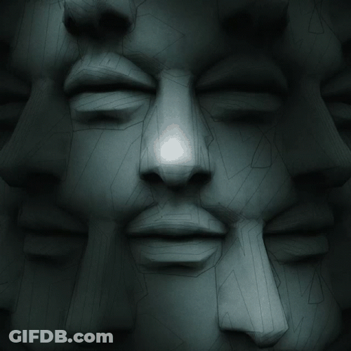 Dream Face Reveal Smiling Face Optical Illusion GIF