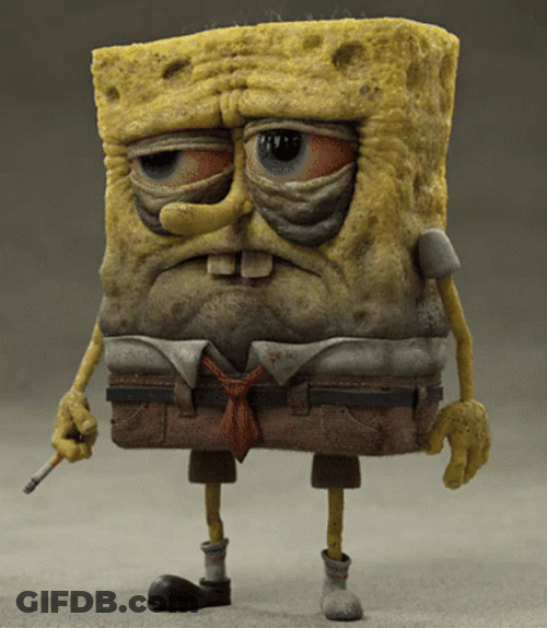Dream Face Reveal Spinning Distorted SpongeBob GIF