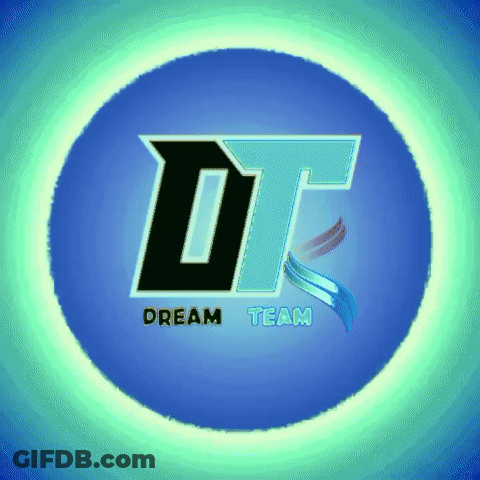 Dream Team Logo Blue Circle GIF