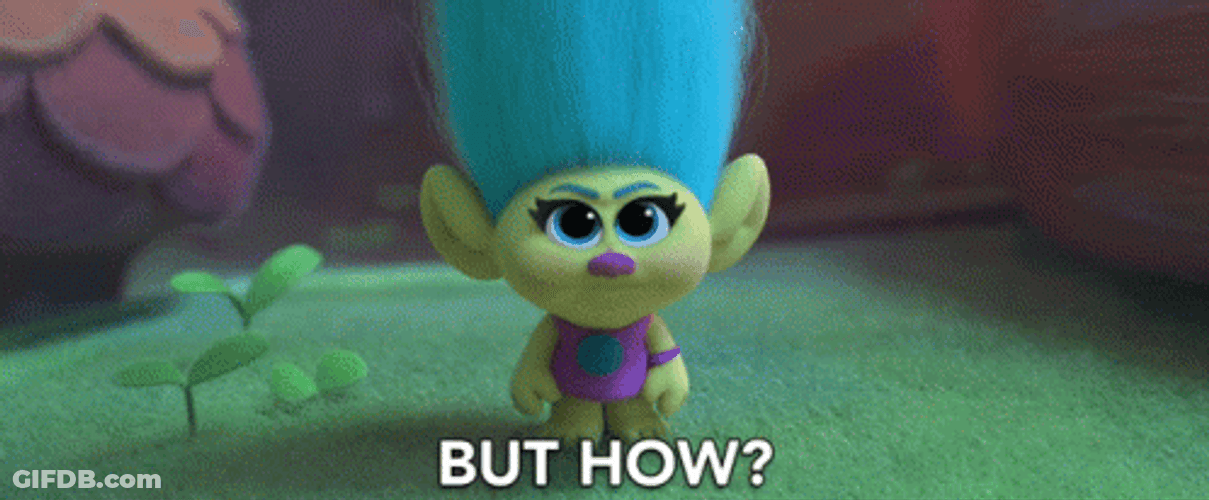 DreamWorks Cute Trolls Smidge Asking How GIF