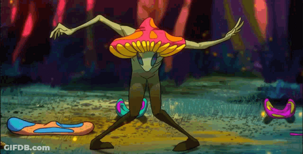 Dreamy Alien Dancing White Night GIF