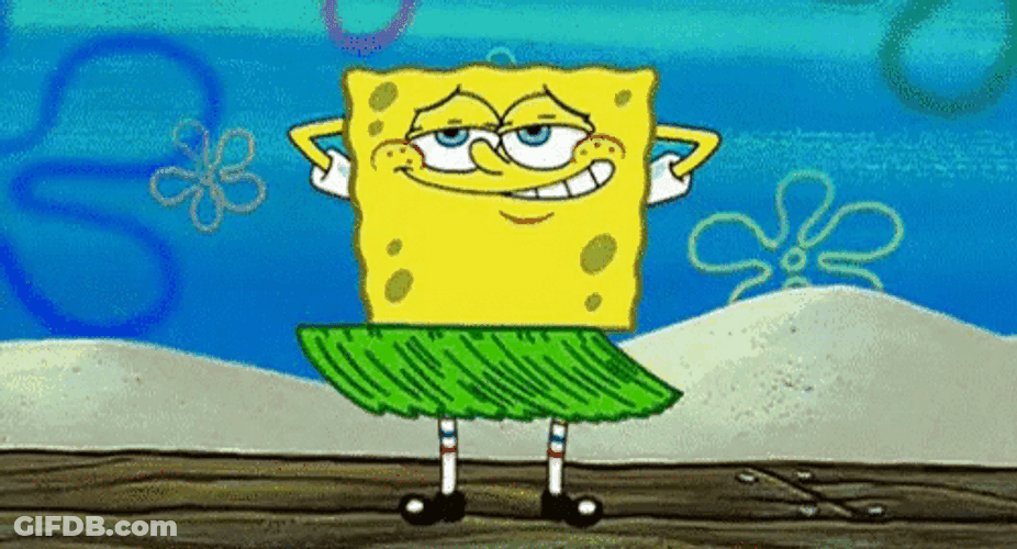 Dreamy Spongebob Grass Skirt Imagination GIF