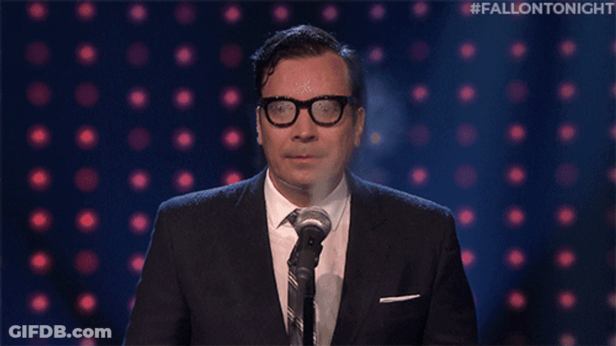 Drenched Jimmy Fallon Host GIF