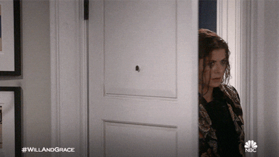 Drenched With Water Debra Messing GIF