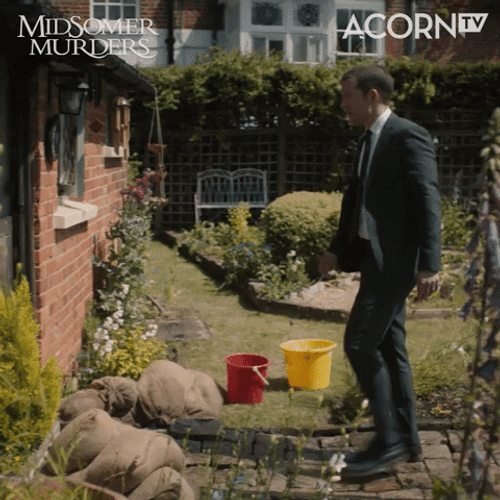 Drenched With Water Midsomer Murders GIF