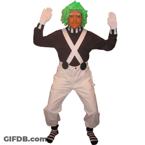 Dress Up As Oompa Loompa GIF