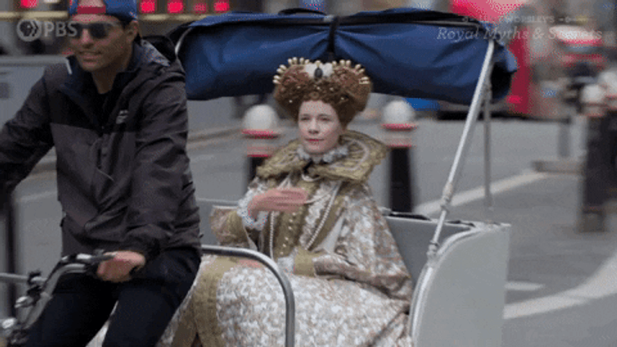 Dressed Up Queen Wave GIF