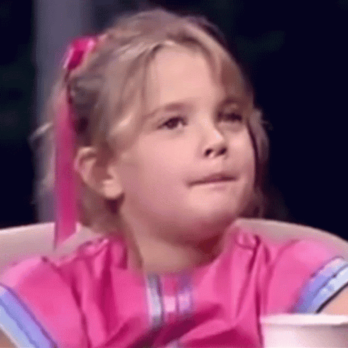 Drew Barrymore 7-Year-Old GIF