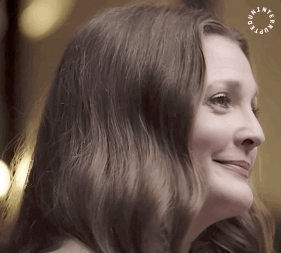 Drew Barrymore Chuckled Hee Hee Warm Smile GIF