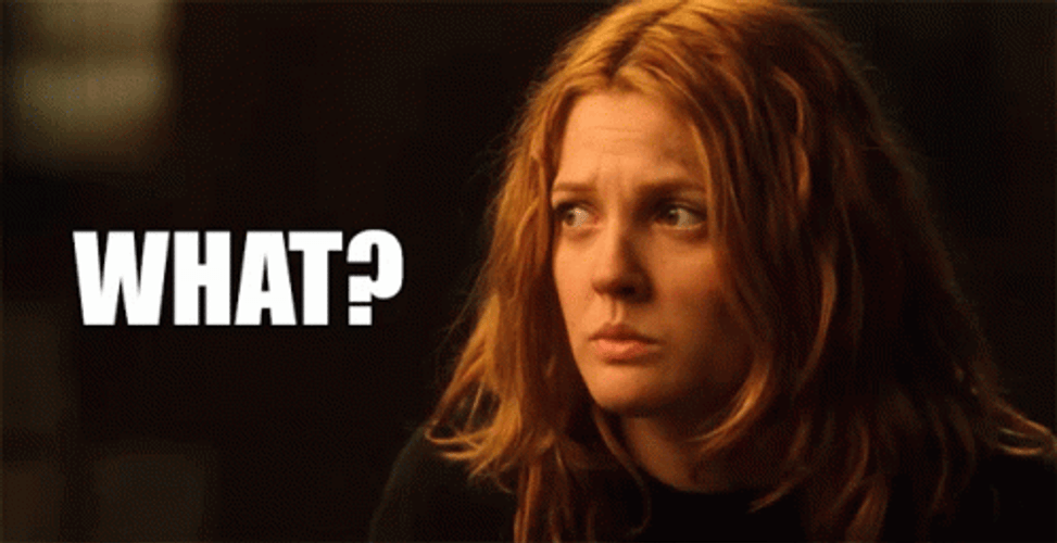 Drew Barrymore Confused What GIF