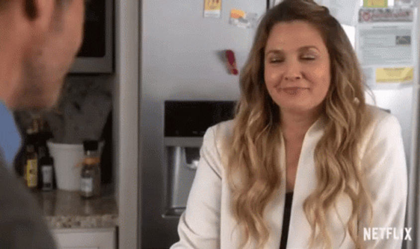 Drew Barrymore Flattered GIF