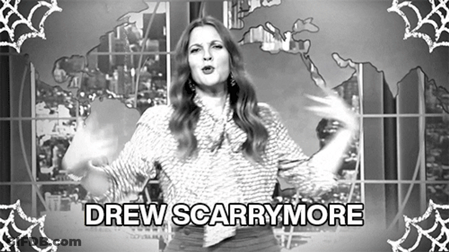 Drew Barrymore Halloween GIF
