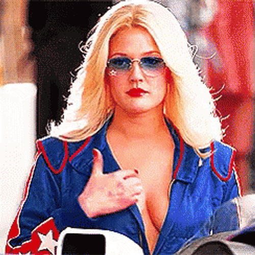 Drew Barrymore Seductive Look GIF